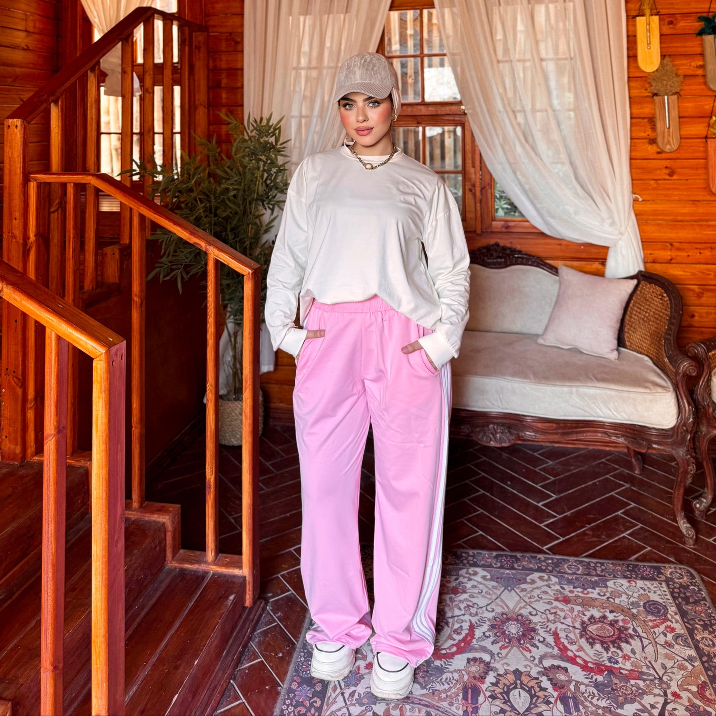 Summer Milton Cotton Pants - Rose