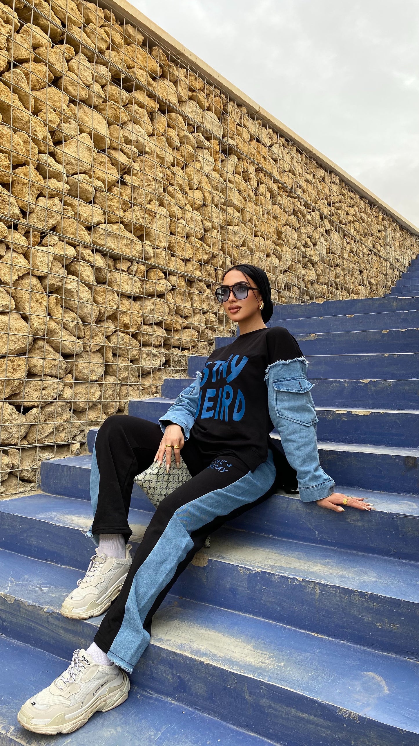 New Trendy Style: Milton Denim Contrast Set