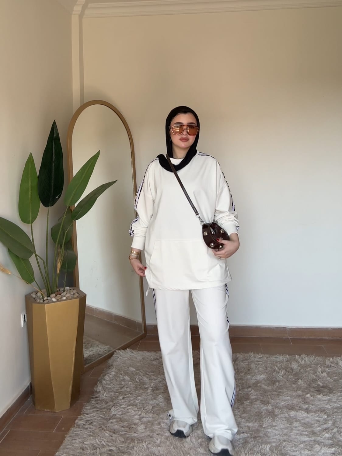 Summer Milton Cotton Set + Tiger Print - Off-White