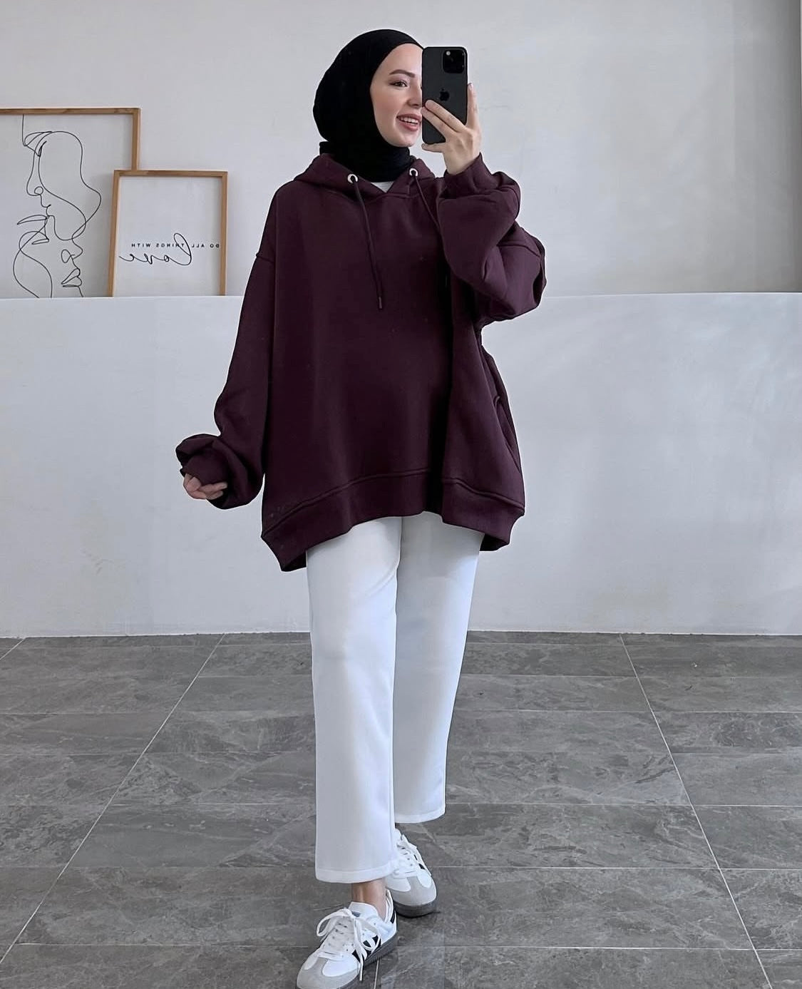 Oversized Plain Hoodie