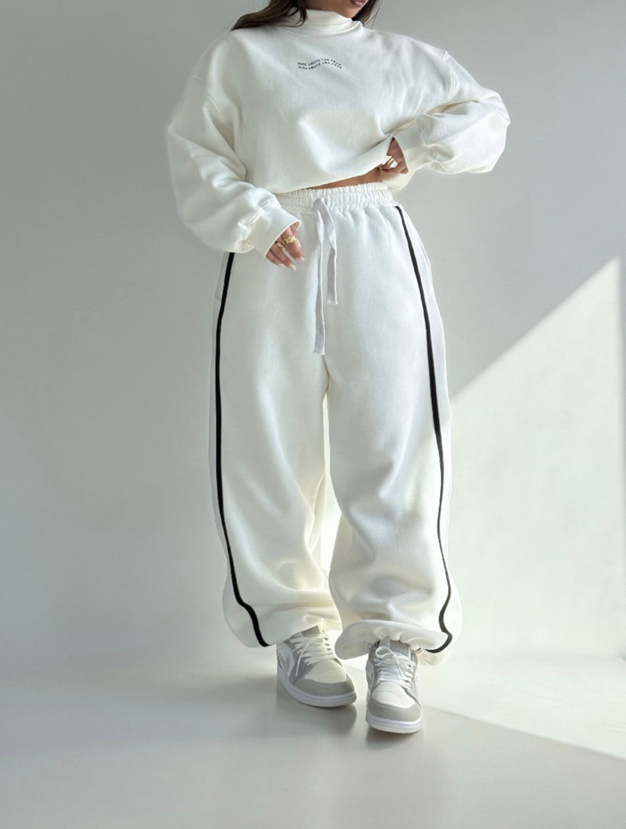 Winter Cotton Wide-Leg