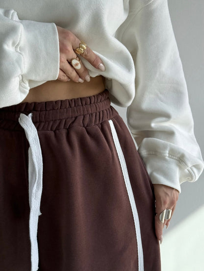 Warm Cotton Wide-Leg