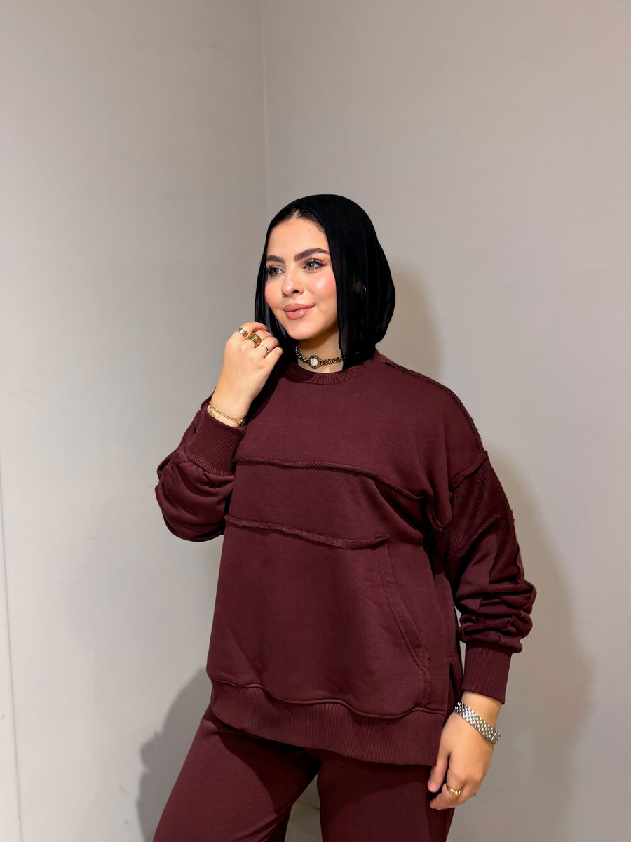 Premium Summer & Fall Cotton Milton - Burgandy