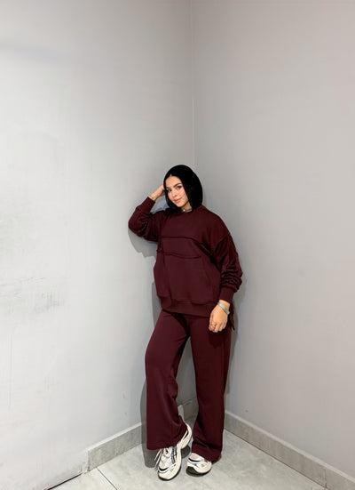 Premium Summer & Fall Cotton Milton - Burgandy